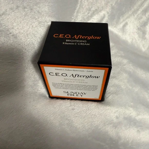 🧡🍊 NWT Sunday Riley C.E.O. Afterglow Brightening Vitamin C Gel Cream w/Bonus🍊🧡 - Picture 6 of 7